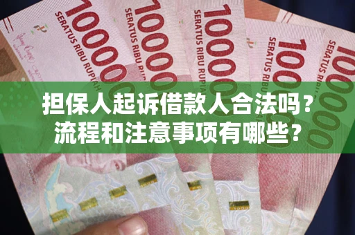 武汉担保人起诉借款人合法吗？流程和注意事项有哪些？