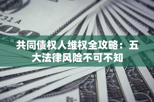 武汉共同债权人维权全攻略：五大法律风险不可不知