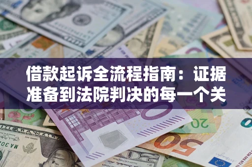 武汉借款起诉全流程指南：证据准备到法院判决的每一个关键步骤