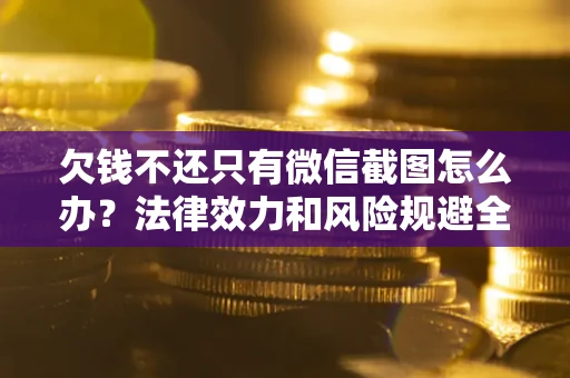 武汉欠钱不还只有微信截图怎么办？法律效力和风险规避全解析