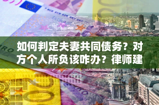 武汉如何判定夫妻共同债务？对方个人所负该咋办？律师建议