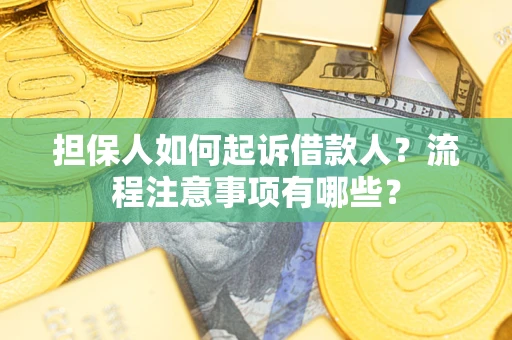 武汉担保人如何起诉借款人？流程注意事项有哪些？